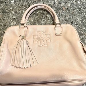 Light pink Tori Burch leather handbag